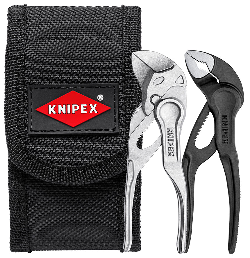 KNIPEX Minitångset XS i bältesfodrale 2 delar 100 mm