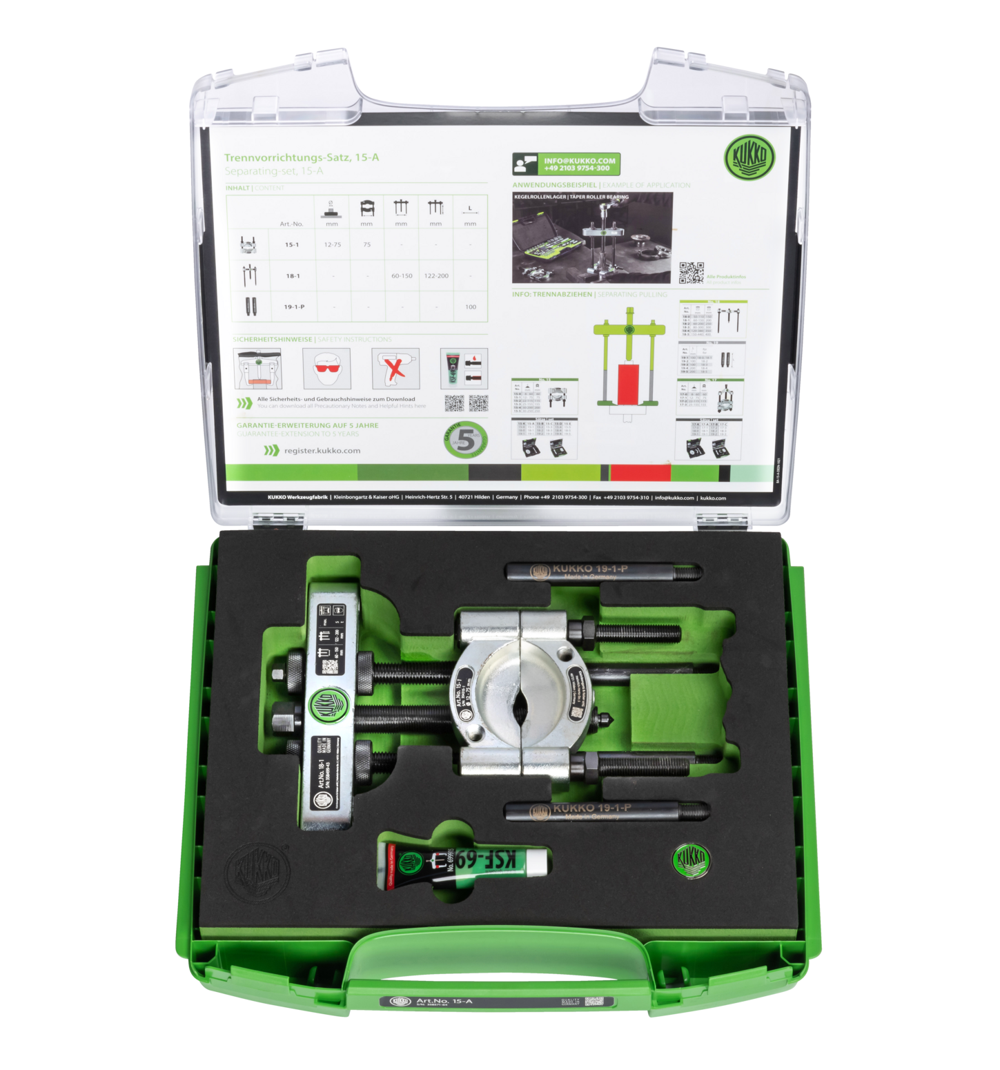 KUKKO Lagerseparatorset 12-75mm