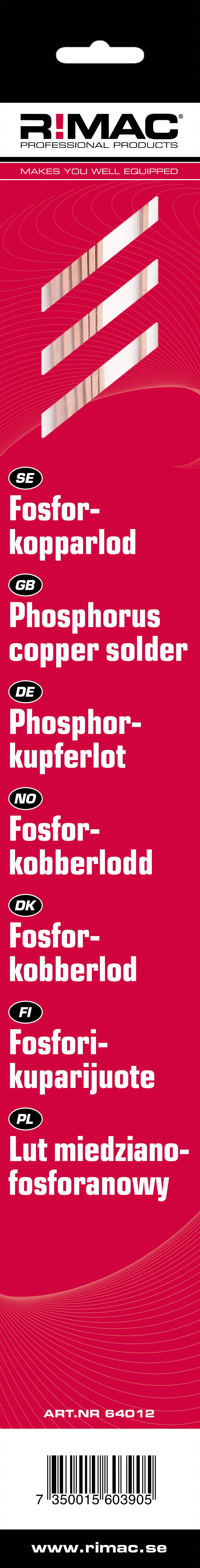 RIMAC SB-pac Fosforkopparlod 5% silver - 2x2mm/8st