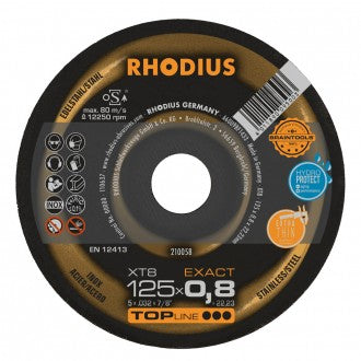 RHODIUS Kapskiva XT8 125x0,8x22,23 (50 förp)