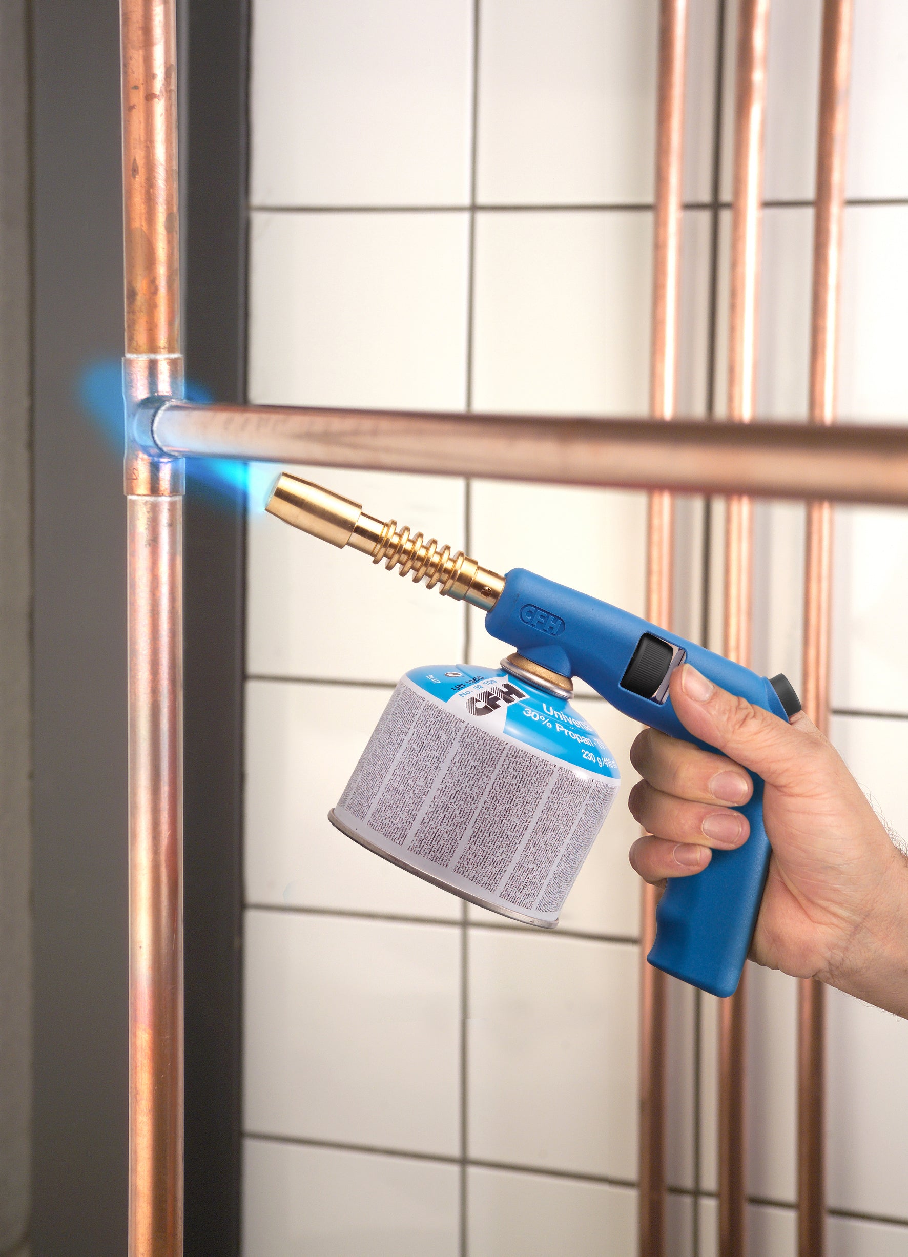 CFH Gasbrännare Piezo Compact inkl. behållare