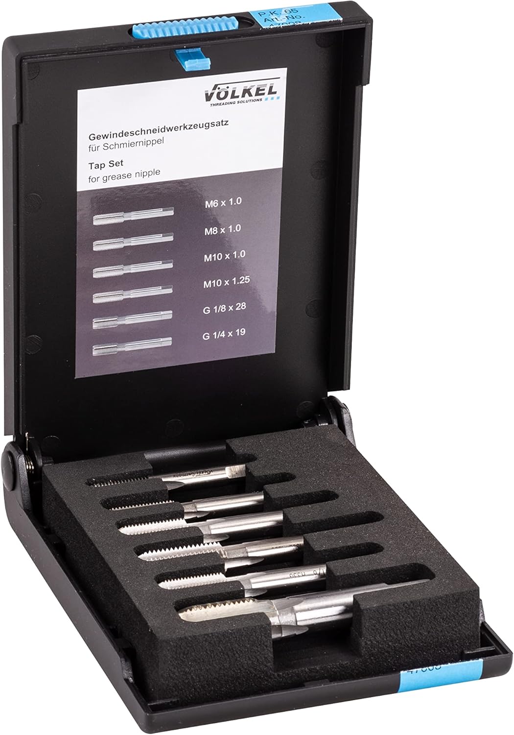 Gängtappset för smörjnipplar