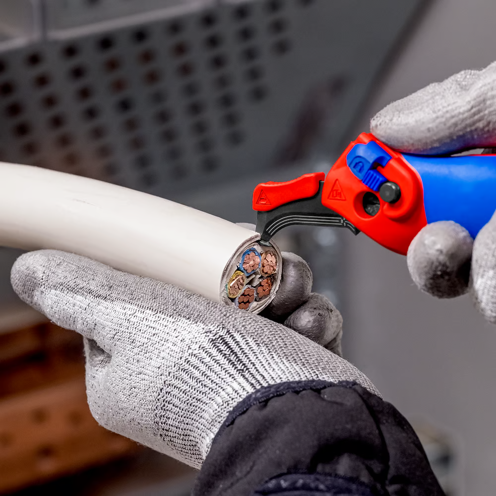 KNIPEX Stripping Knife with guide shoe