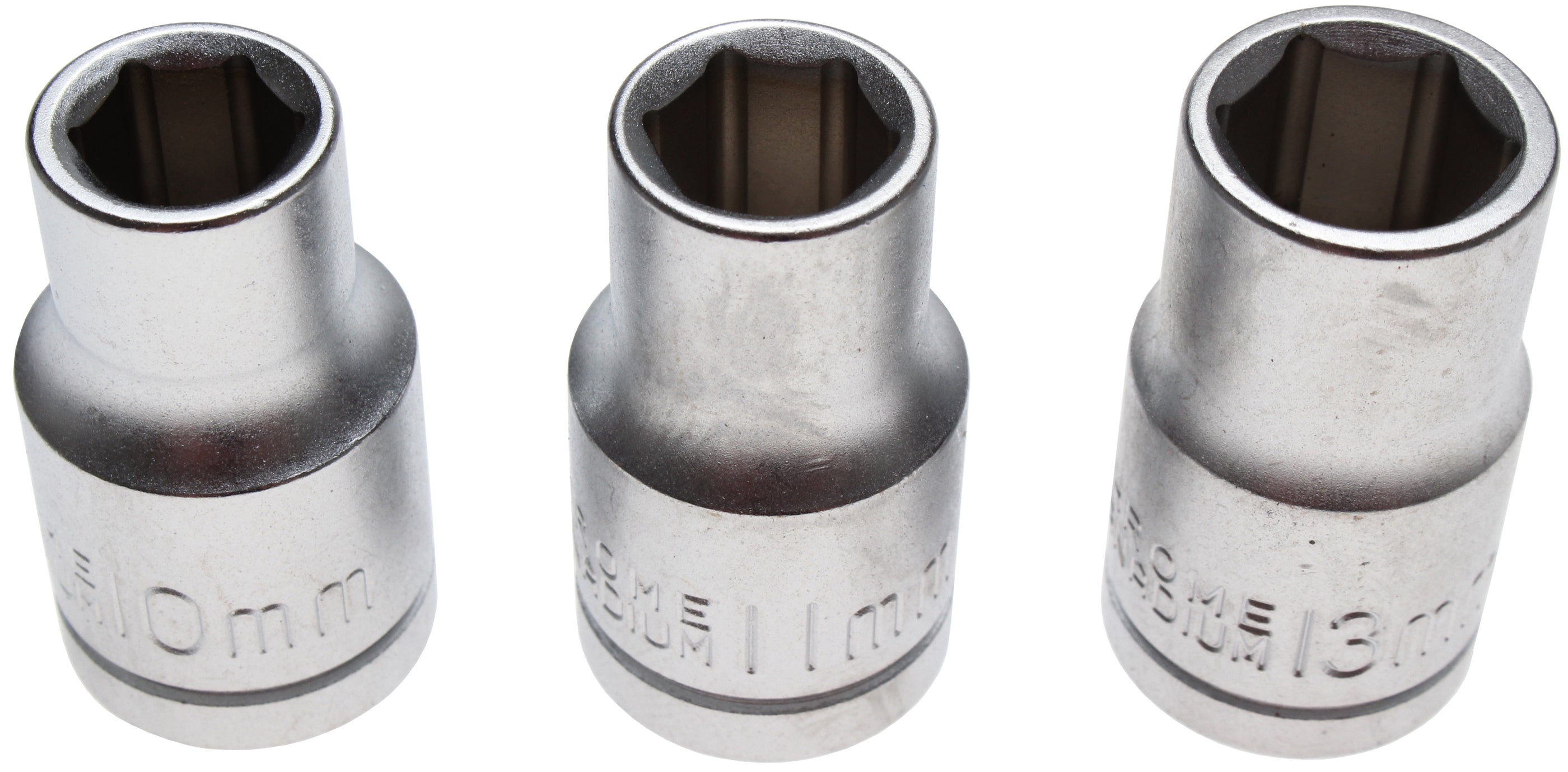 Hyls-sats | 12,5 mm (1/2") | 10 - 11 - 13 mm | 3 delar