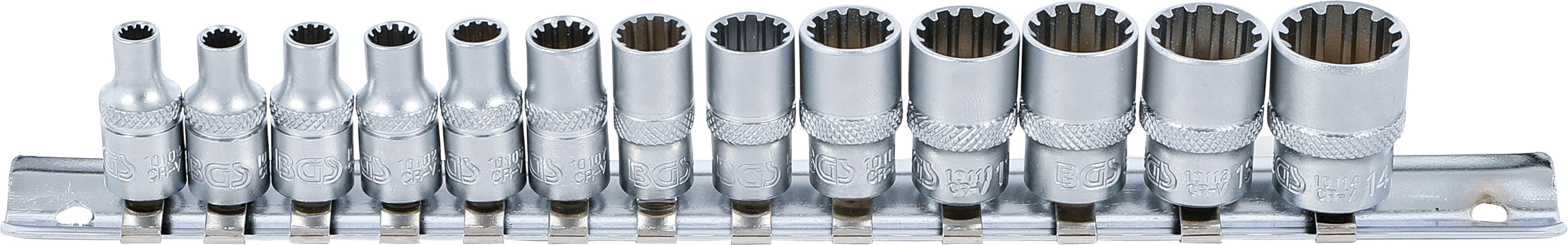 Hylsa-sats Gear Lock | 6,3 mm (1/4") | 13 delar