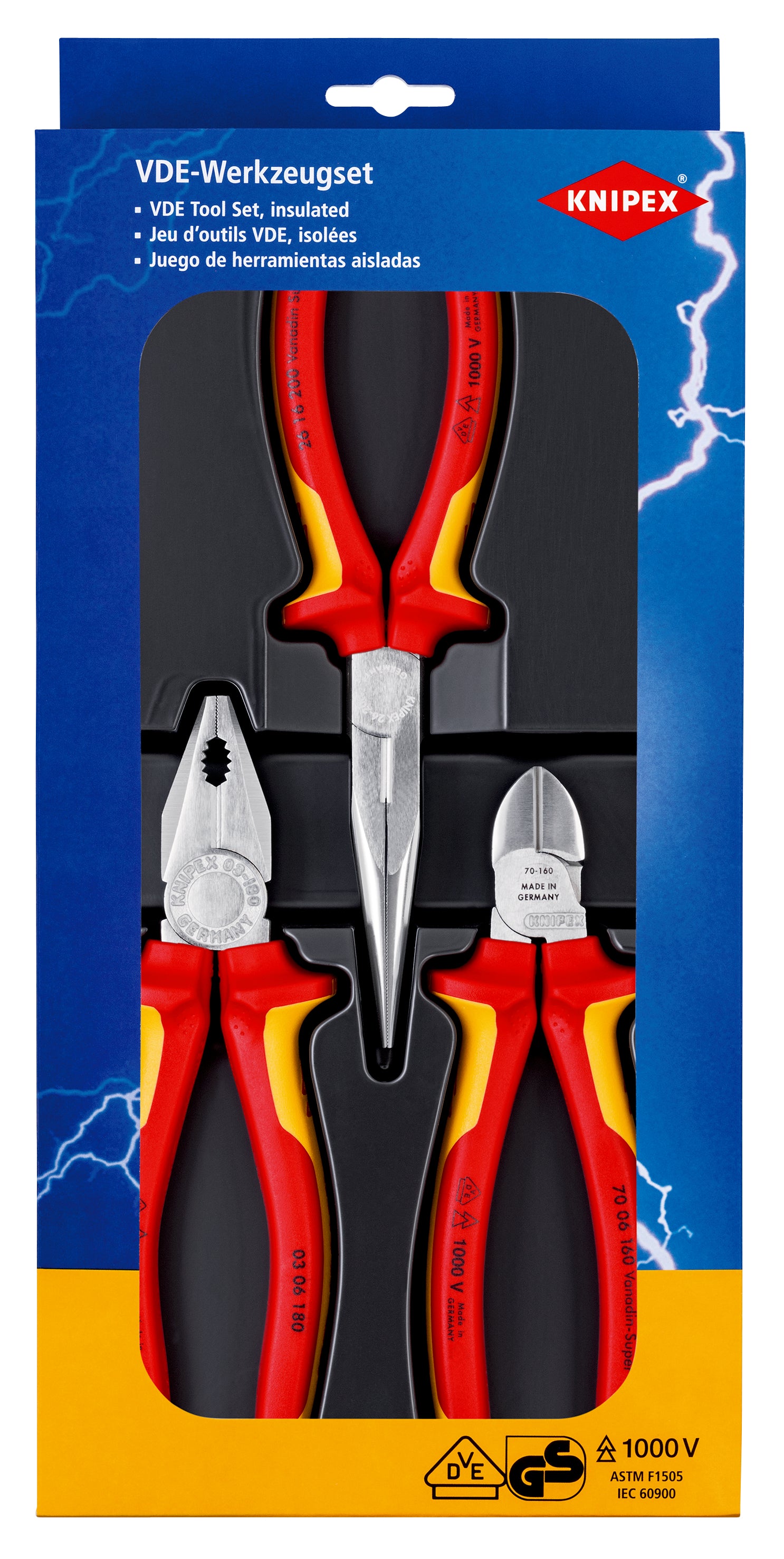 KNIPEX Tångset 1000V
