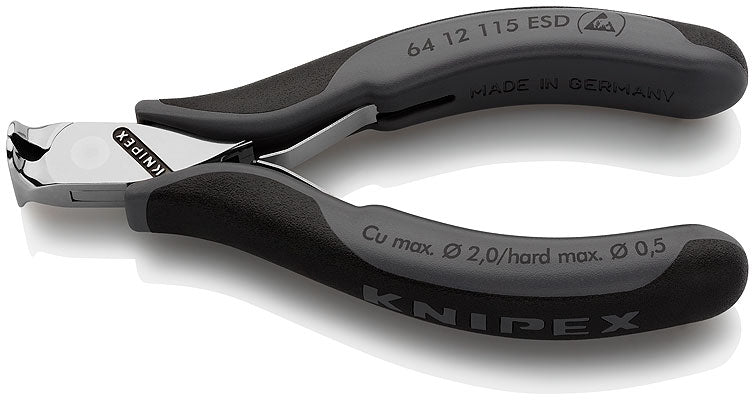 KNIPEX Ändavbitare m fjäder 115 mm