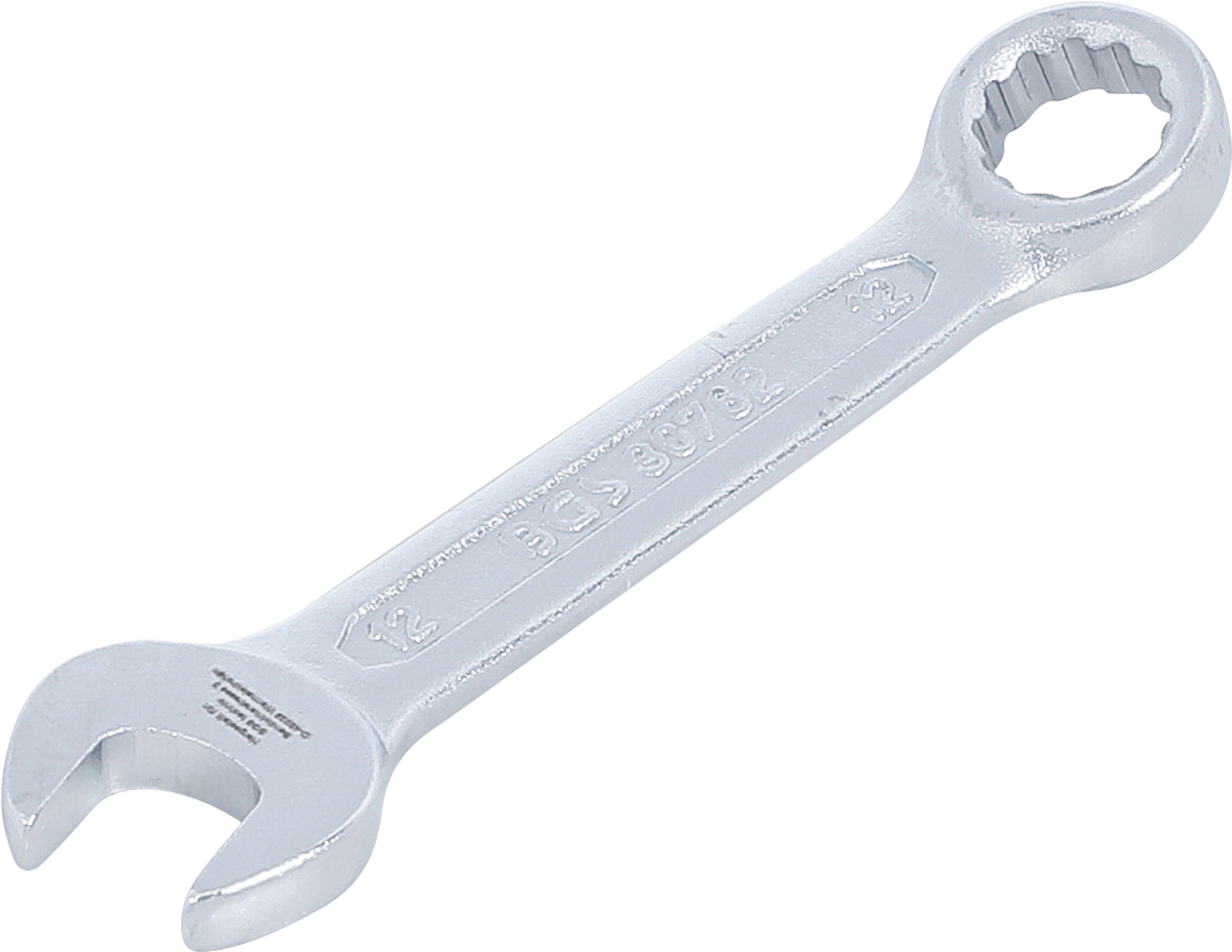 U-ringnyckel, extra kort | 12 mm