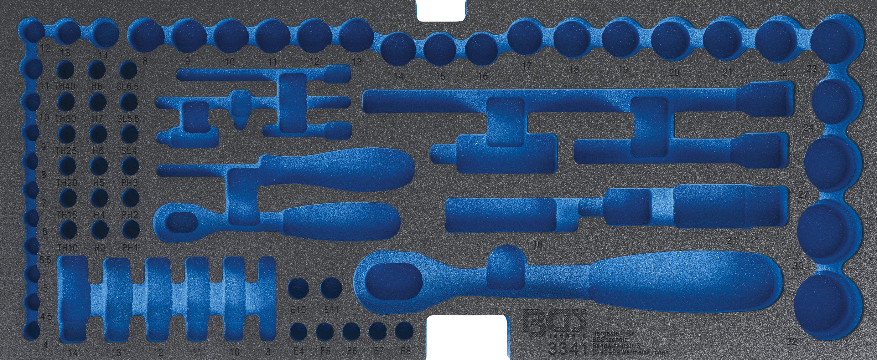Skumplastinlägg för BGS 3312 | tom | för BGS 3341