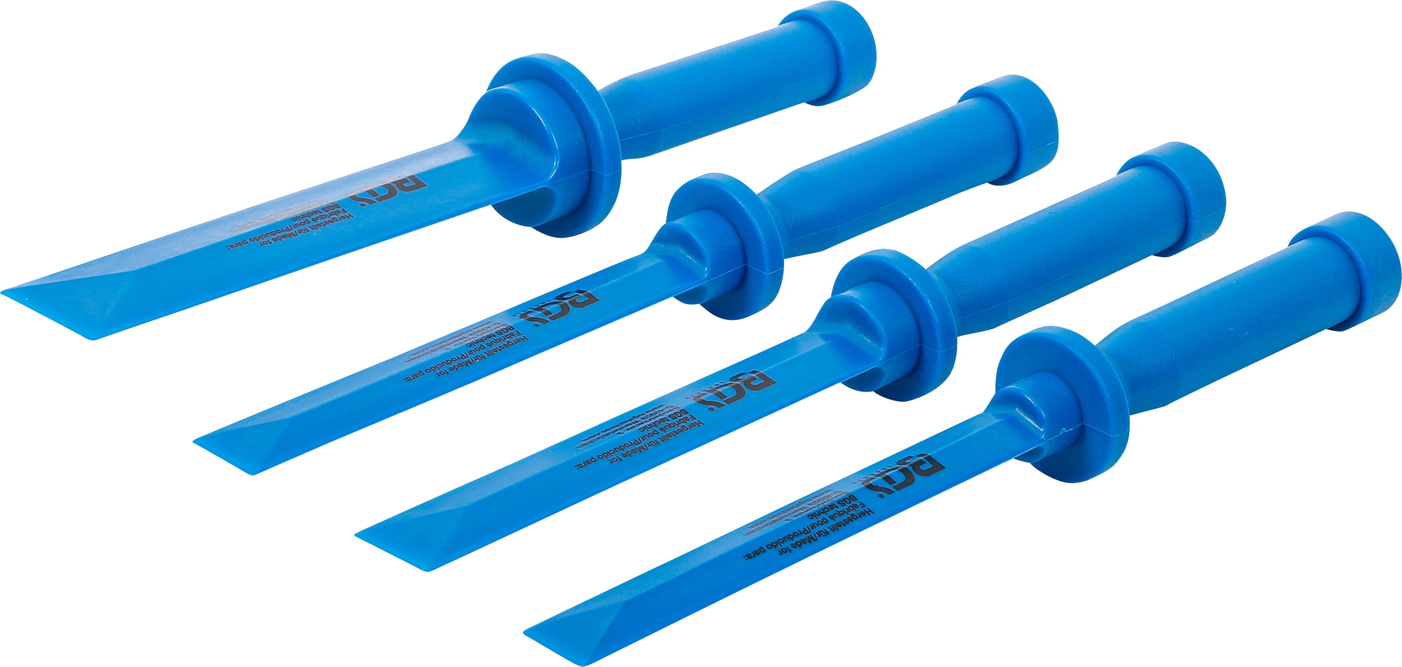 Plast-Skrapa-sats | 19 - 22 - 25 - 38 mm bred | 4 delar