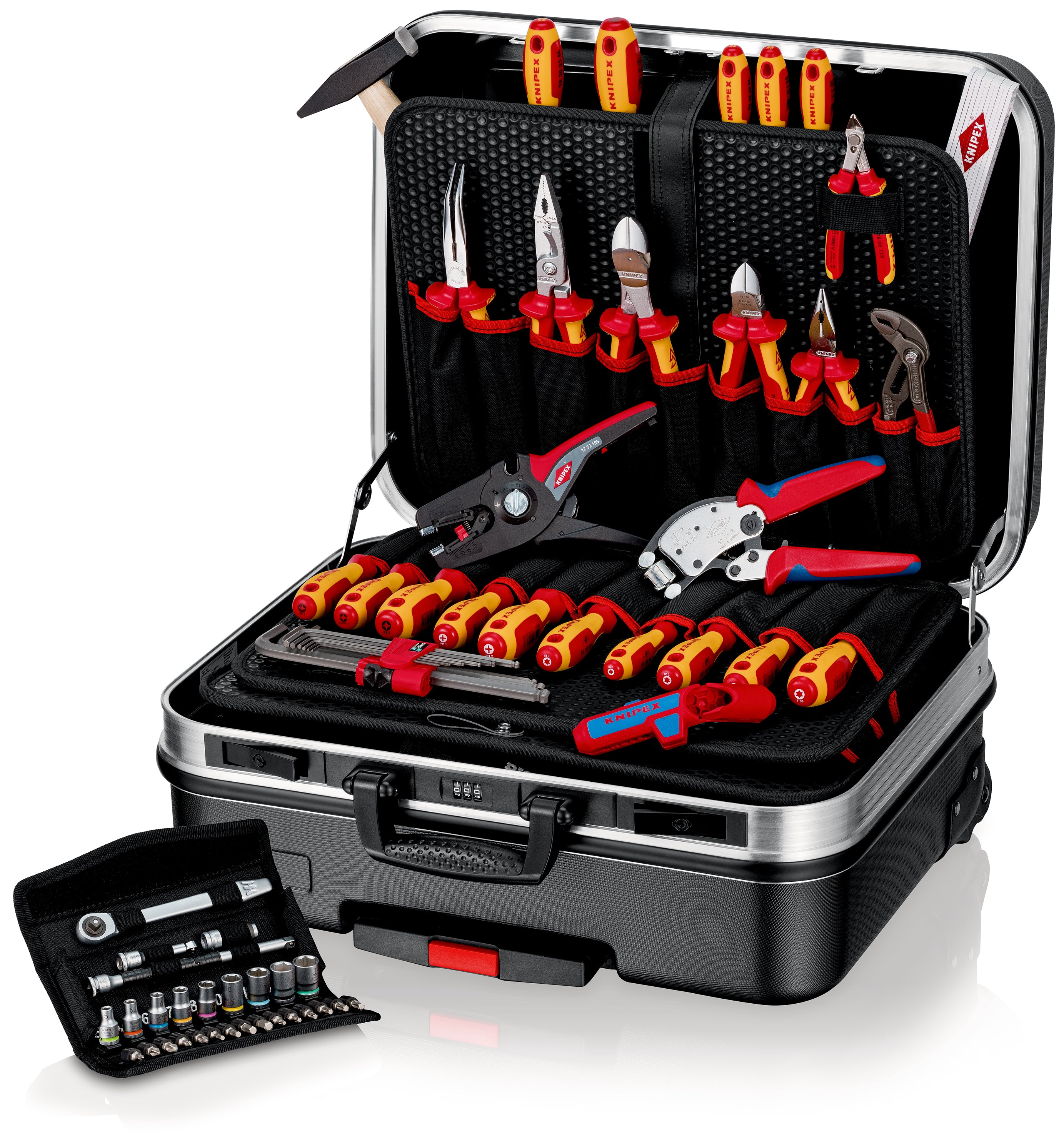 KNIPEX Vertygsväska "BIG Basic Move" ElektroPlus inkl. 27 st tänger/68 delar