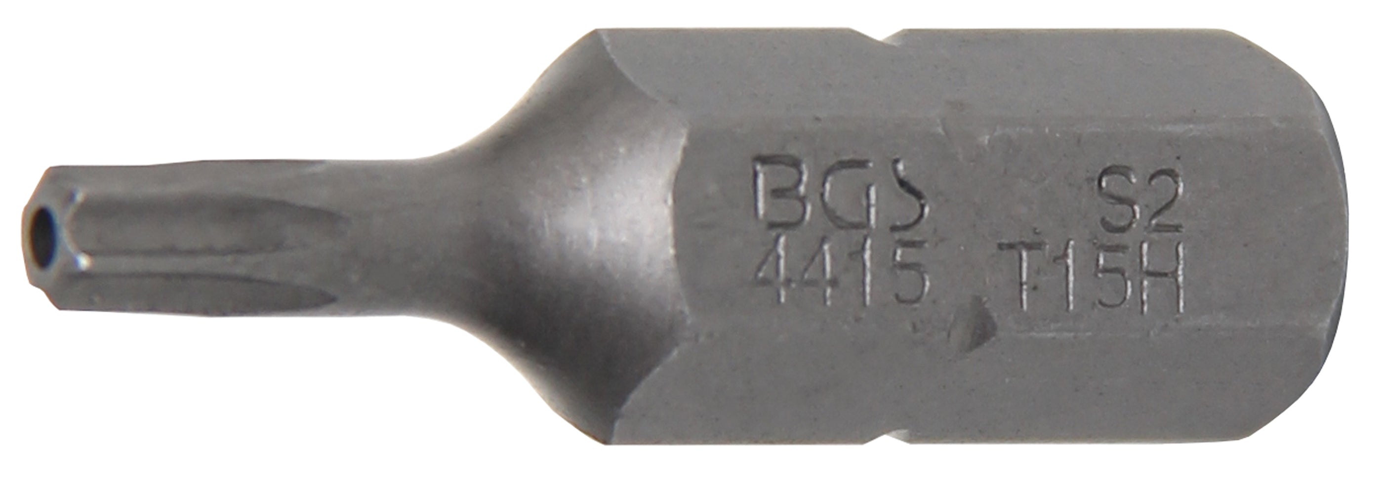 Bit | Längd 30 mm | Yttre sexkant 8 mm (5/16") | T-Profil (för Torx) med borrning T15
