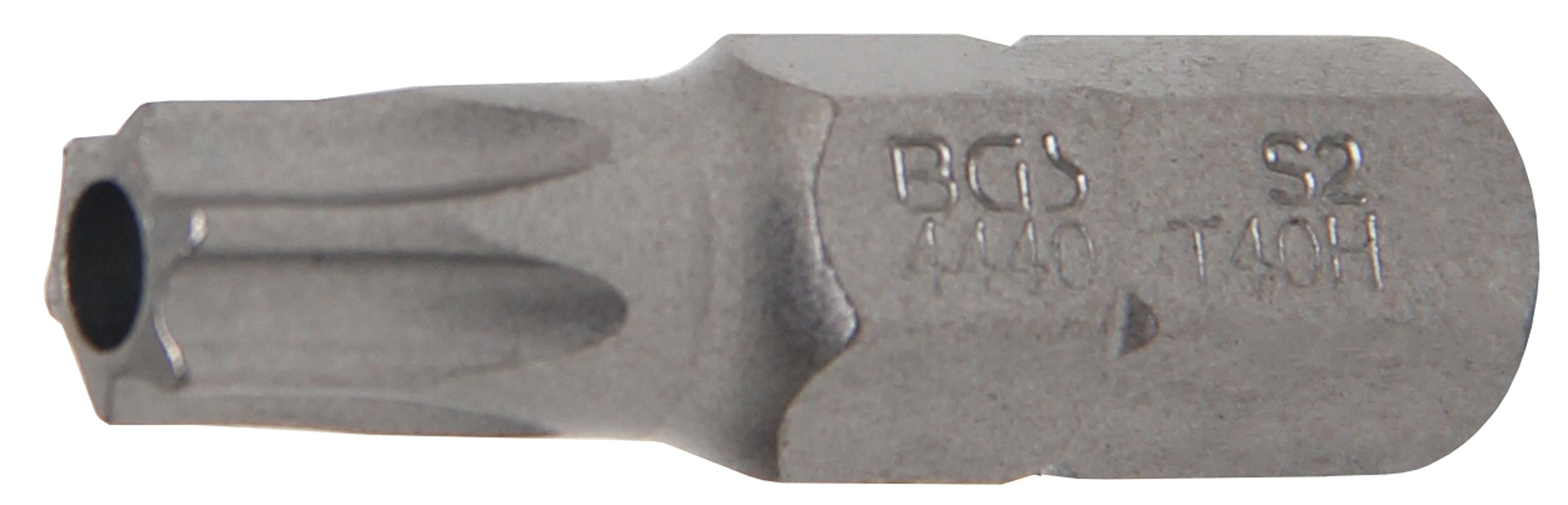 Bit | Längd 30 mm | Yttre sexkant 8 mm (5/16") | T-Profil (för Torx) med borrning T40