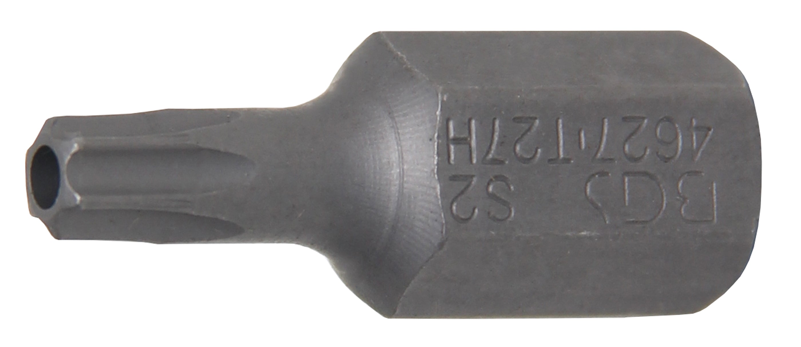 Bit | Längd 30 mm | Yttre sexkant 10 mm (3/8") | T-Profil (för Torx) med borrning T27