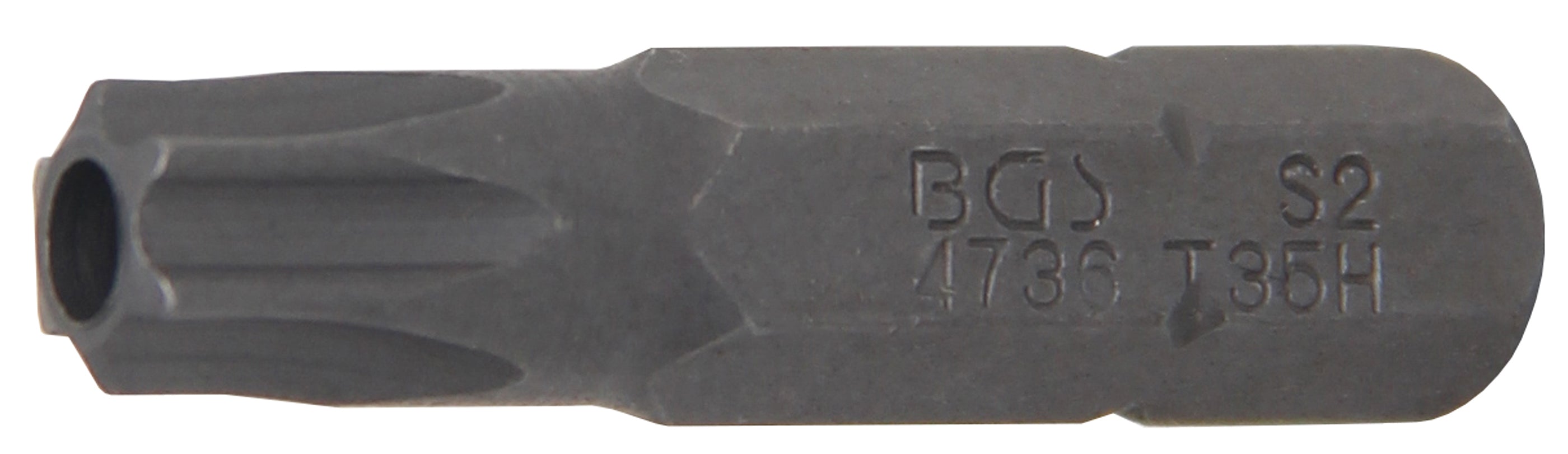 Bit | Längd 30 mm | Yttre sexkant 6,3 mm (1/4") | T-Profil (för Torx) med borrning T35