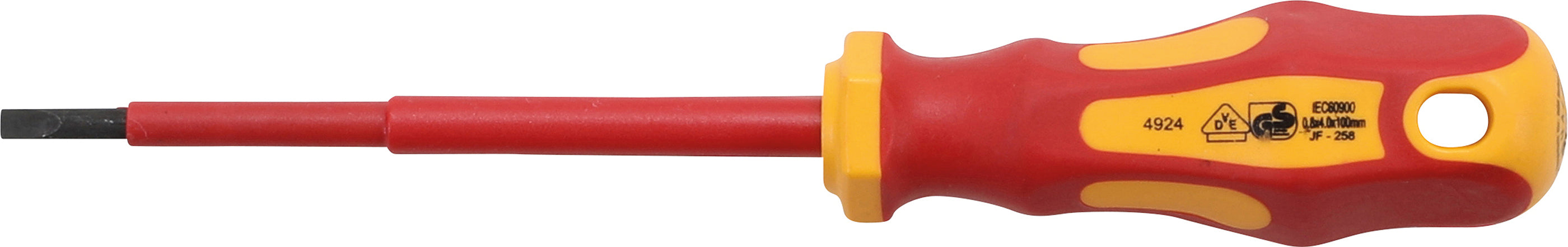 VDE-Skruvmejsel | Spår 4 mm | Klinglängd 100 mm