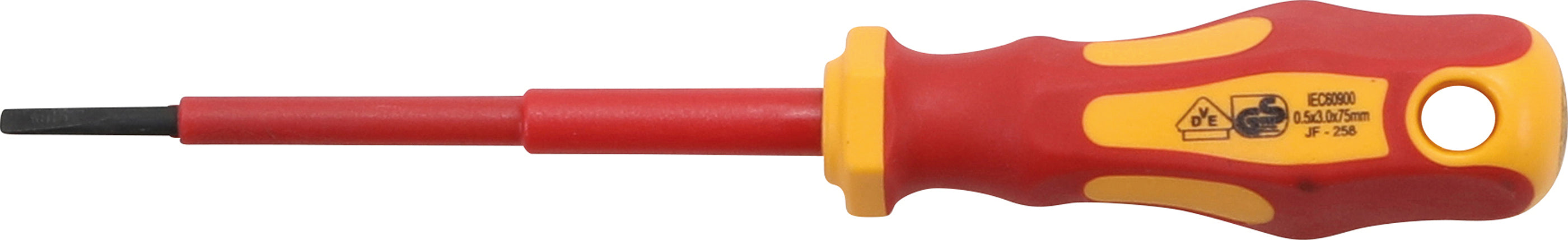 VDE-Skruvmejsel | Spår 3 mm | Klinglängd 75 mm