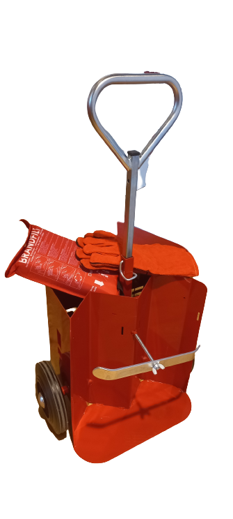 Heta arbeten kärra exkl. släckare inkl filt & handskar