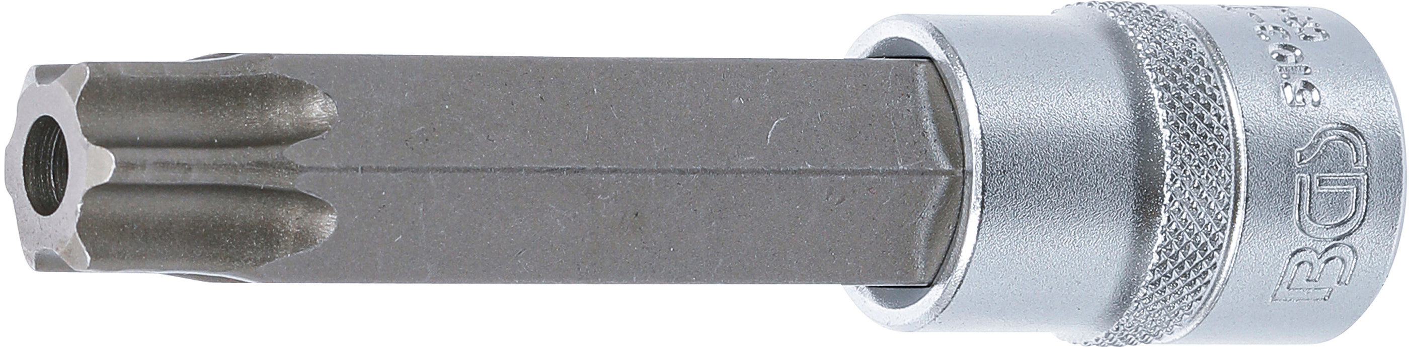 Bit-Insats | Längd 110 mm | 12,5 mm (1/2") | T-Profil (för Torx) med borrning T80
