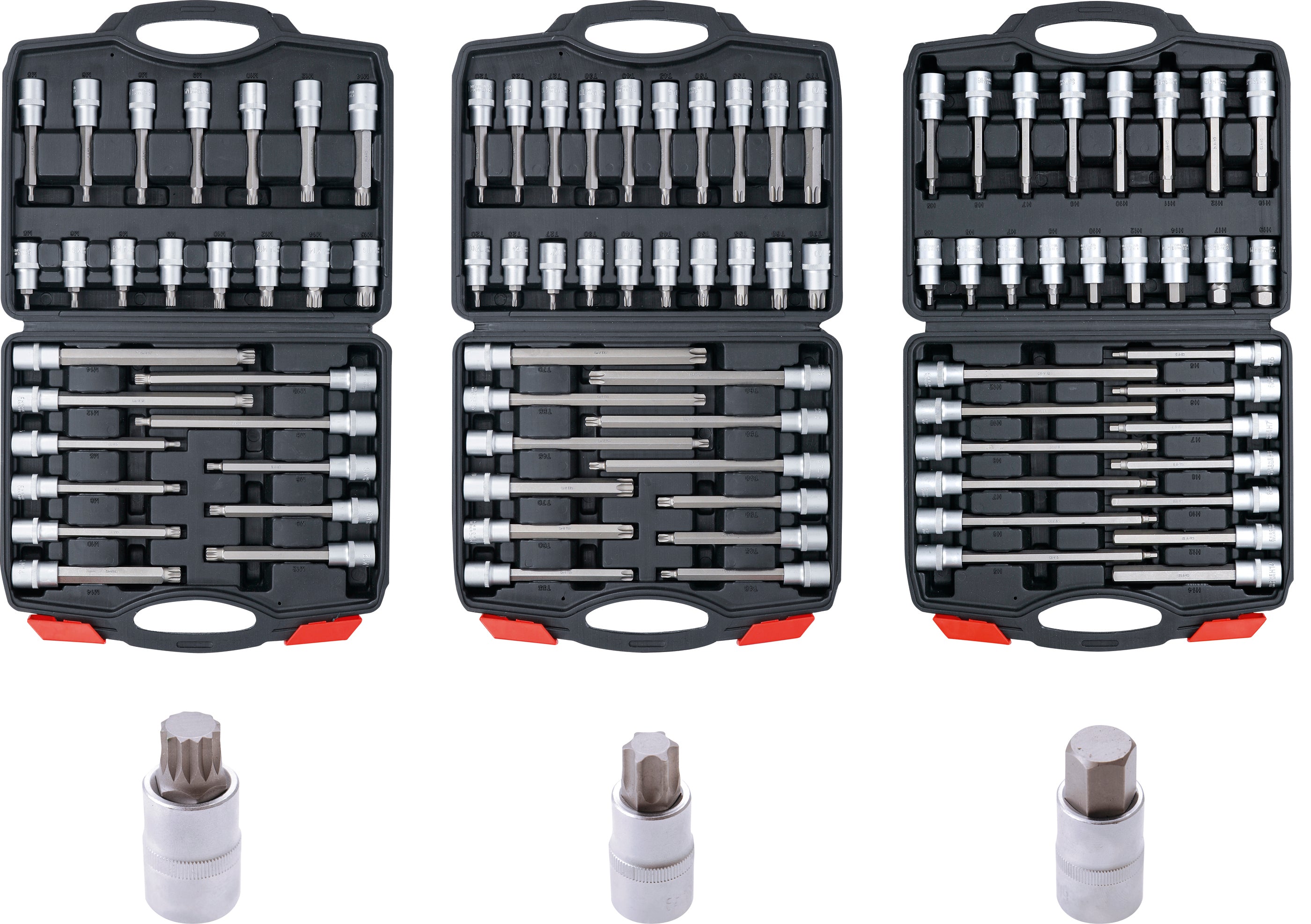 Bit-Insats-sortiment | Inre fyrkant 12,5 mm (1/2") | 88 delar