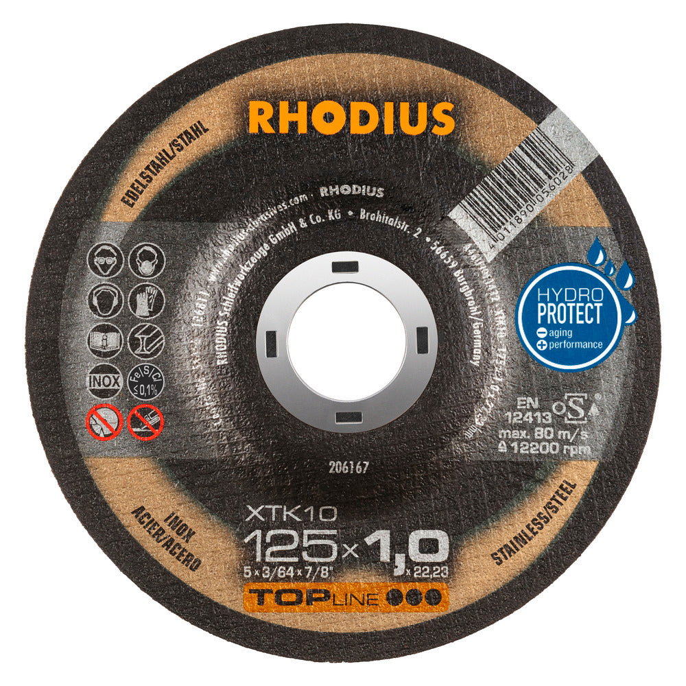 RHODIUS XKT10 Kapskiva 125x1,0x22,23 (50 förp)