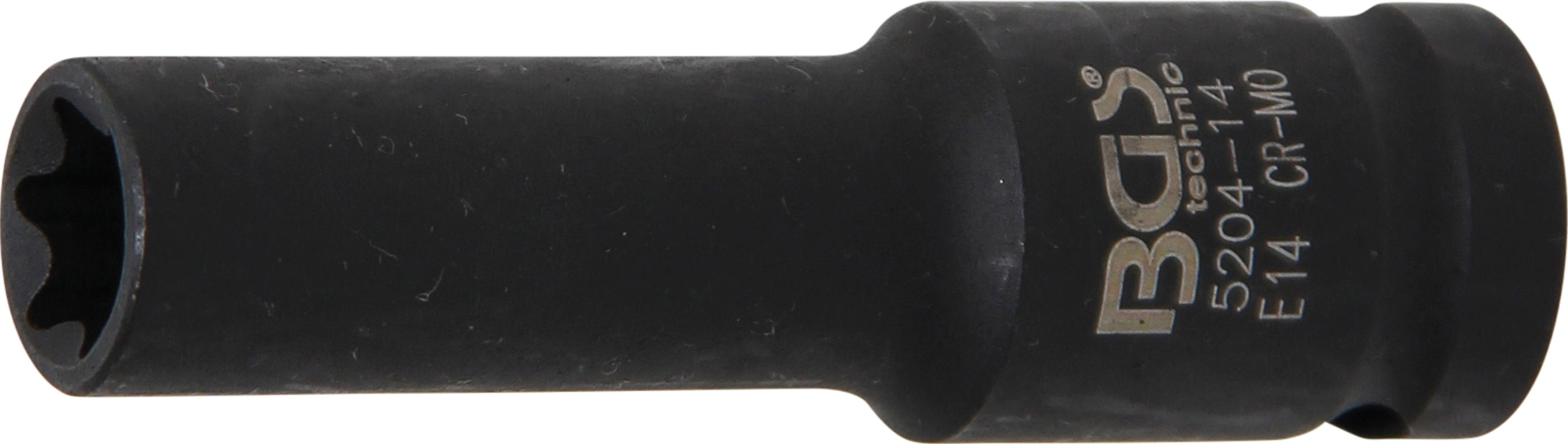 Krafthylsa E-profil, djup | 12,5 mm (1/2") | E14