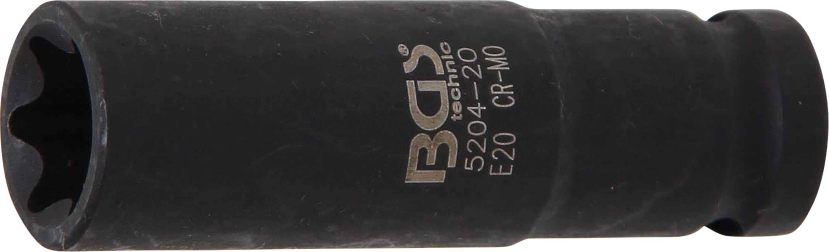 Krafthylsa E-profil, djup | 12,5 mm (1/2") | E20
