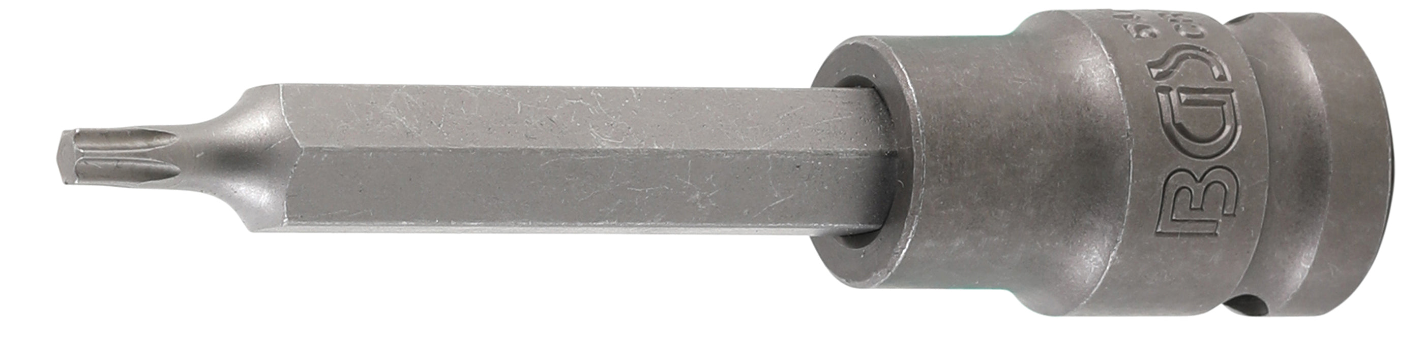 Kraft-Bit-Insats | Längd 100 mm | 12,5 mm (1/2") | T-Profil (för Torx) T25