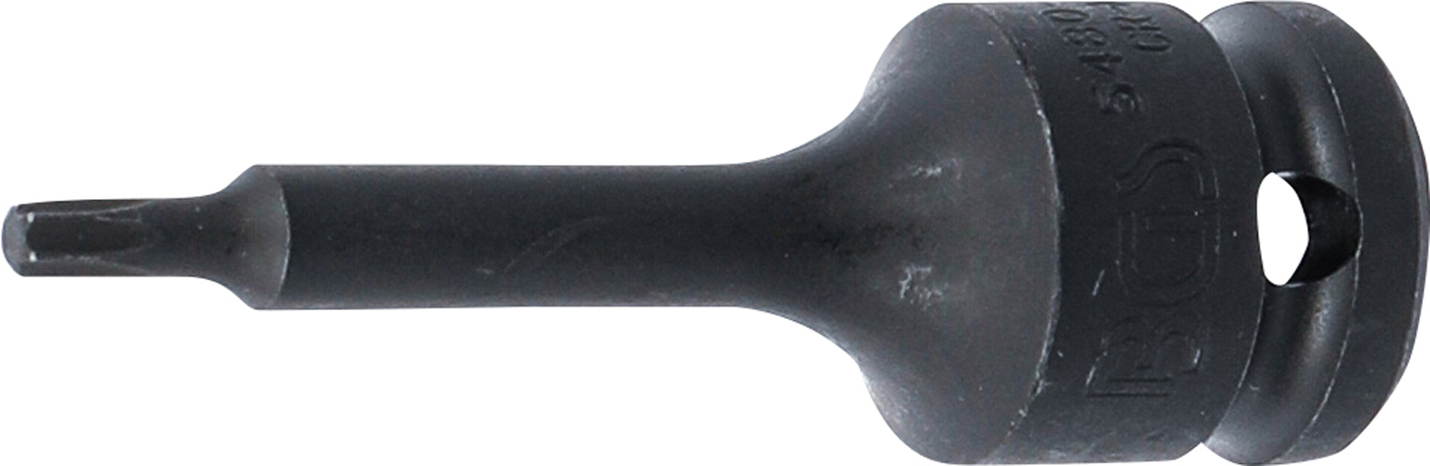 Kraft-Bit-Insats | Längd 75 mm | 12,5 mm (1/2") | T-Profil (för Torx) T25