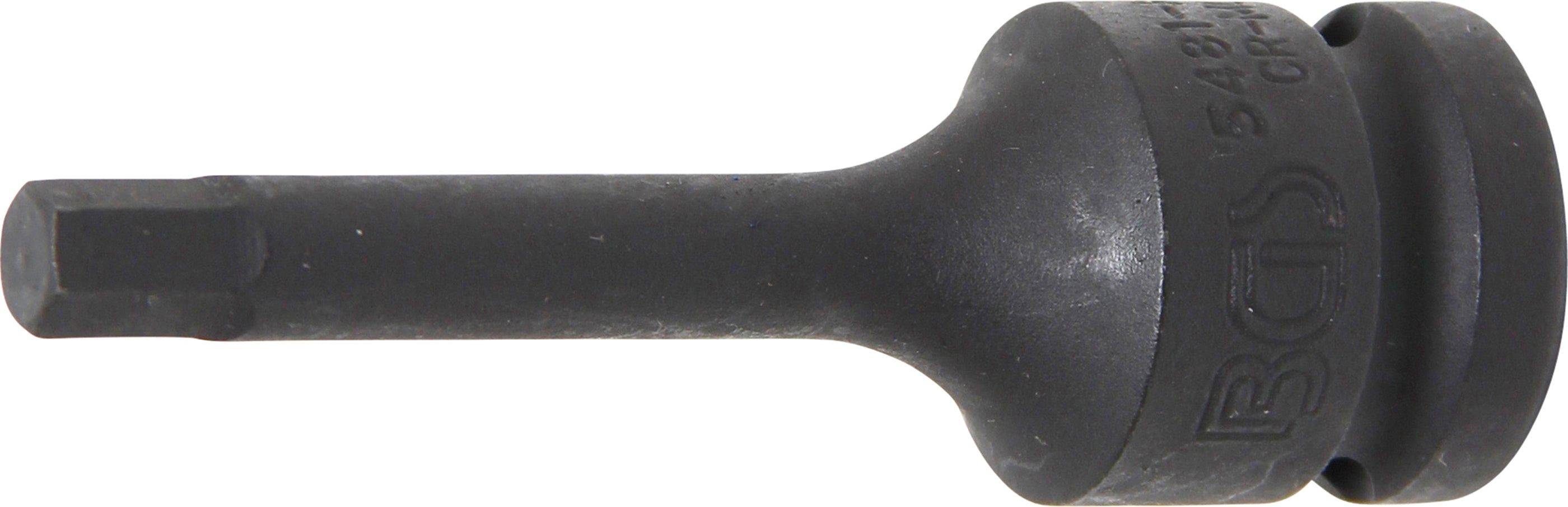 Kraft-Bit-Insats | Längd 75 mm | 12,5 mm (1/2") | Inre sexkant 7 mm