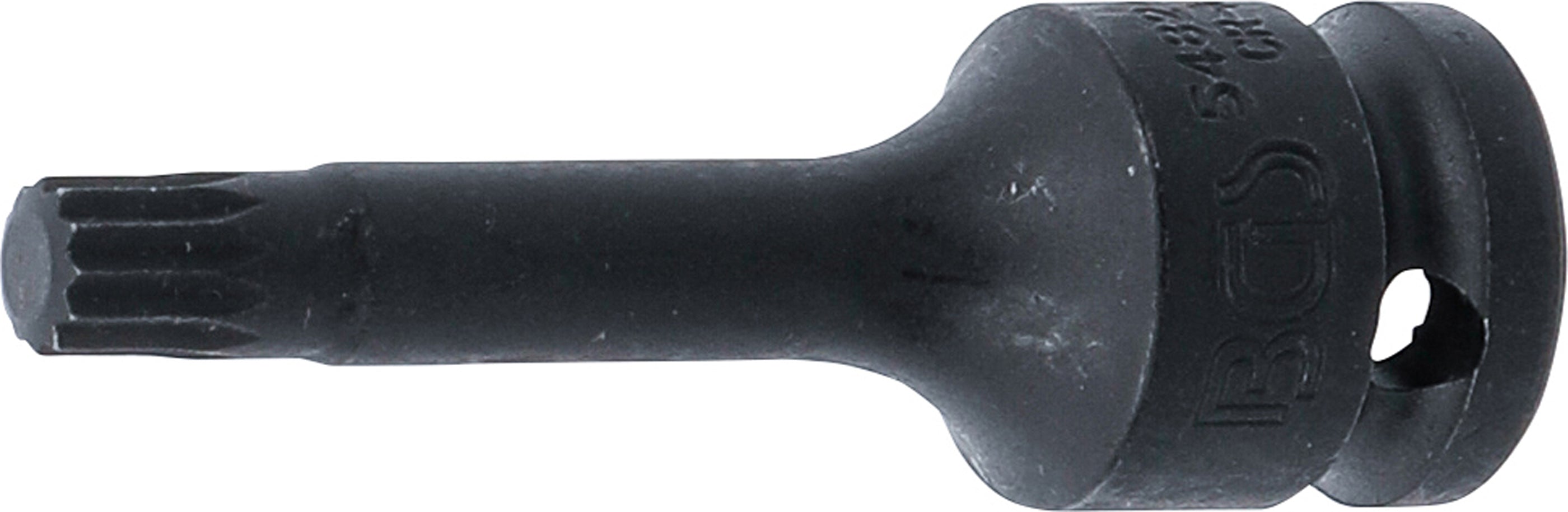 Kraft-Bit-Insats | Längd 75 mm | 12,5 mm (1/2") | Inre mångtandad (för XZN) M9