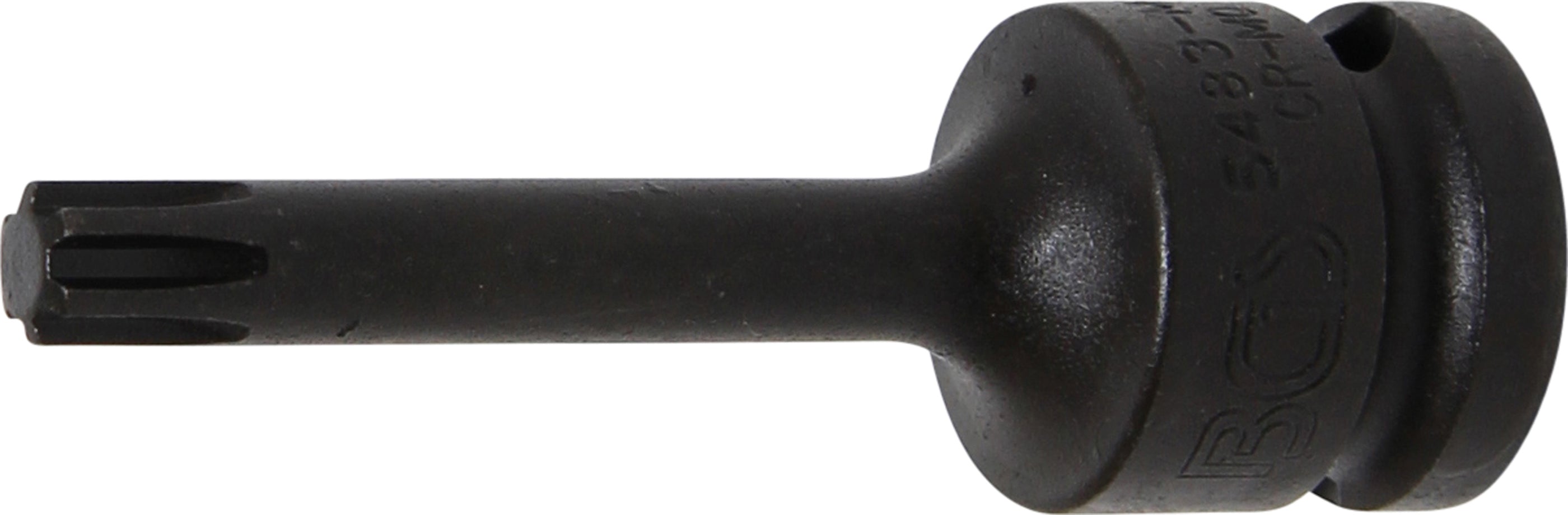 Kraft-Bit-Insats | Längd 75 mm | 12,5 mm (1/2") | Kil-profil (för RIBE) M8