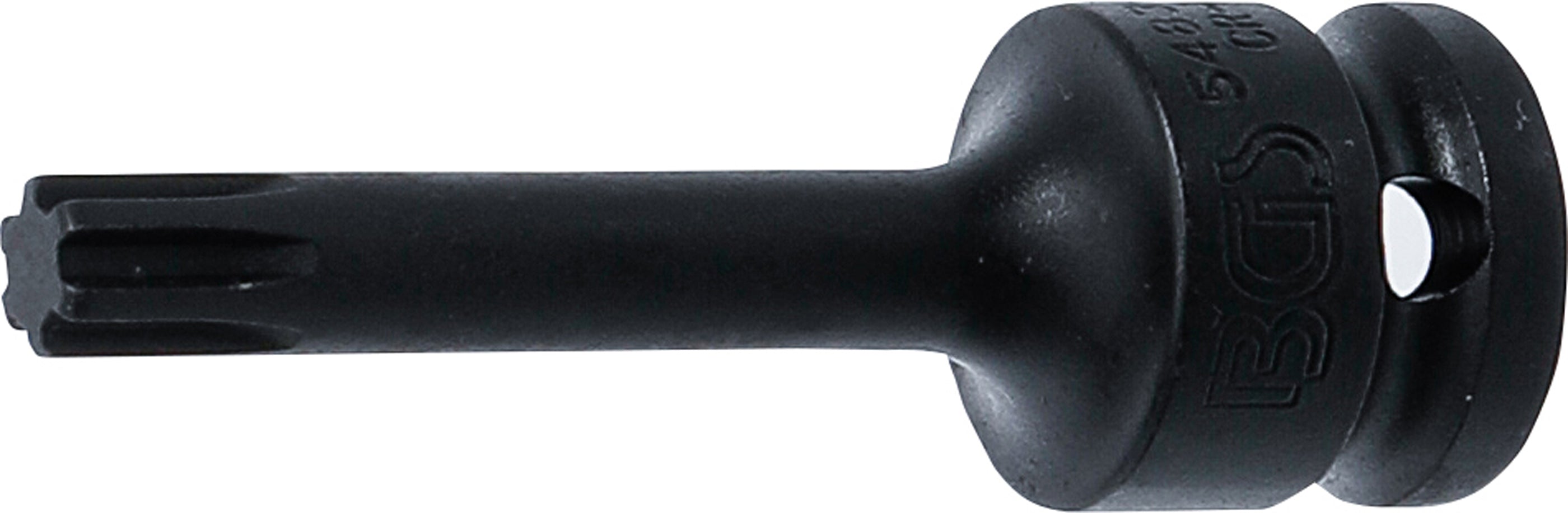 Kraft-Bit-Insats | Längd 75 mm | 12,5 mm (1/2") | Kil-profil (för RIBE) M9