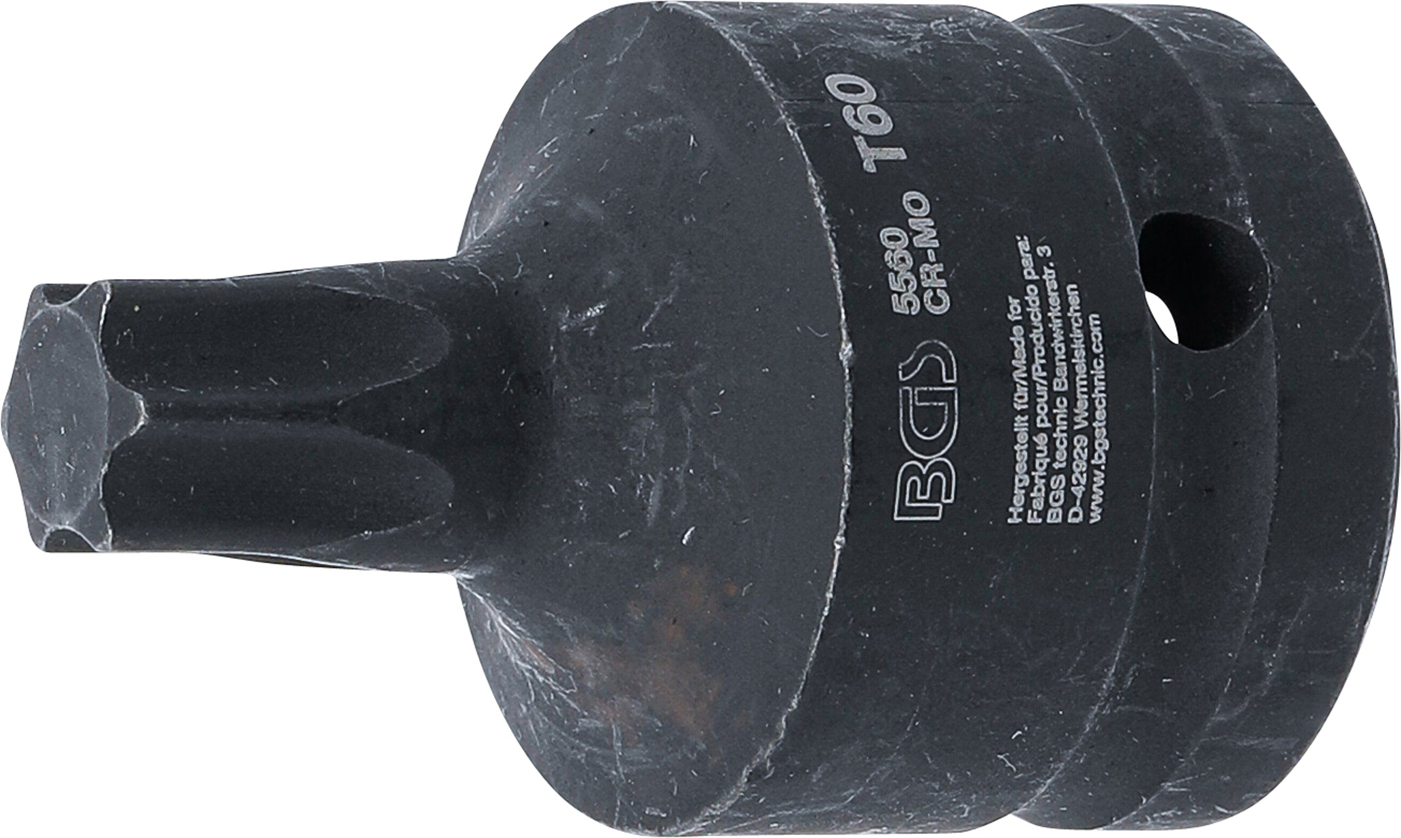 Kraft-Bit-Insats | Längd 60 mm | 20 mm (3/4") | T-Profil (för Torx) T60