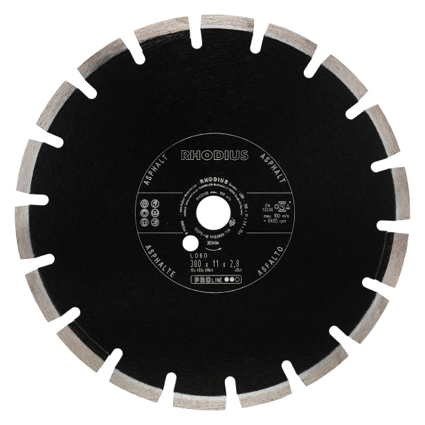 RHODIUS Diamantklinga LD60 300x10x3,2x25,4