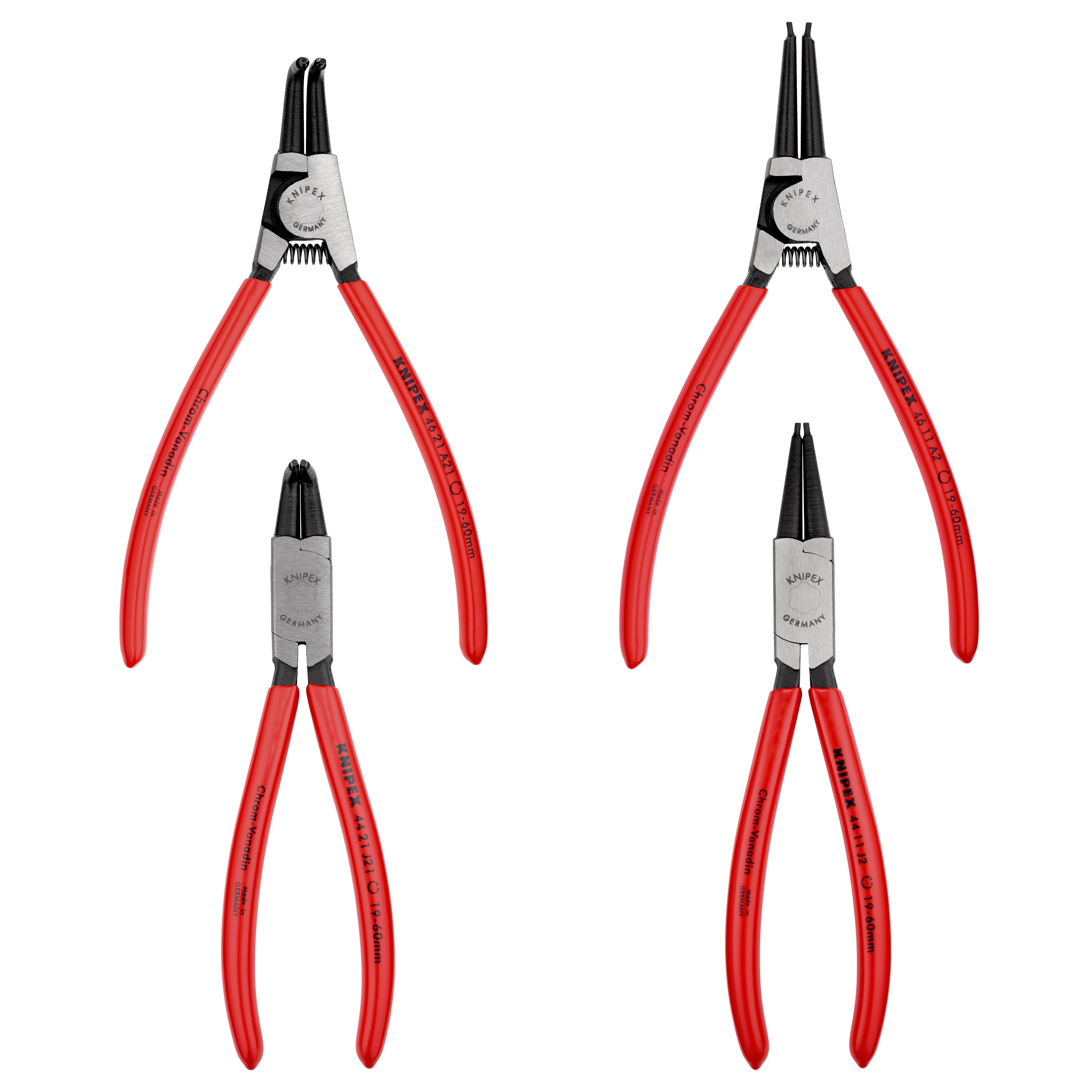 KNIPEX Låsringstänger 4st i verktygsetui