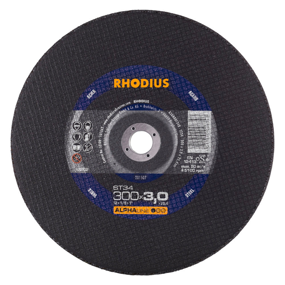 RHODIUS ST34  Kapskiva 300x3,0x25,4 (10 förp)