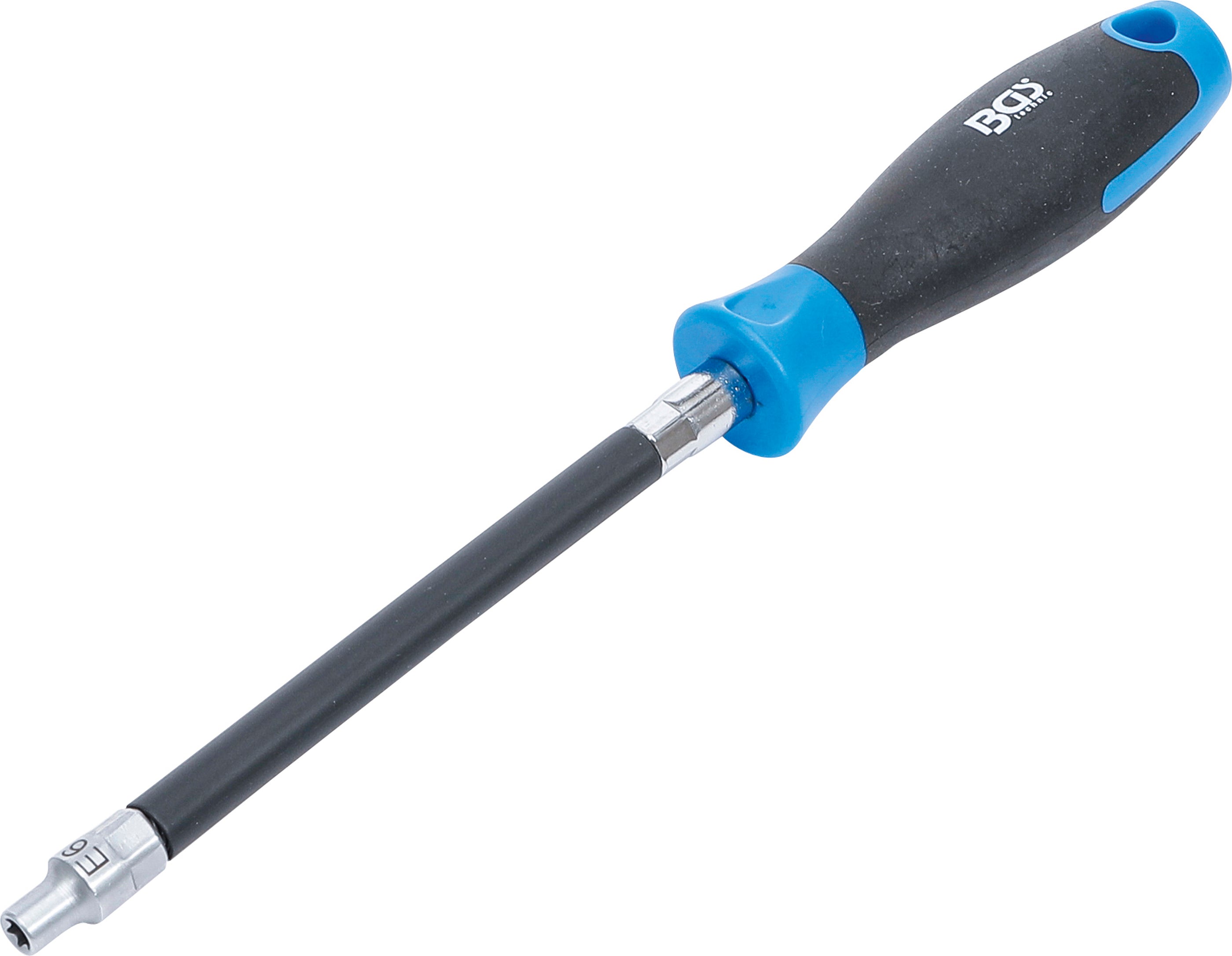 Flexibel skruvmejsel med runt handtag | E-profil E6 | Klinglängd 150 mm