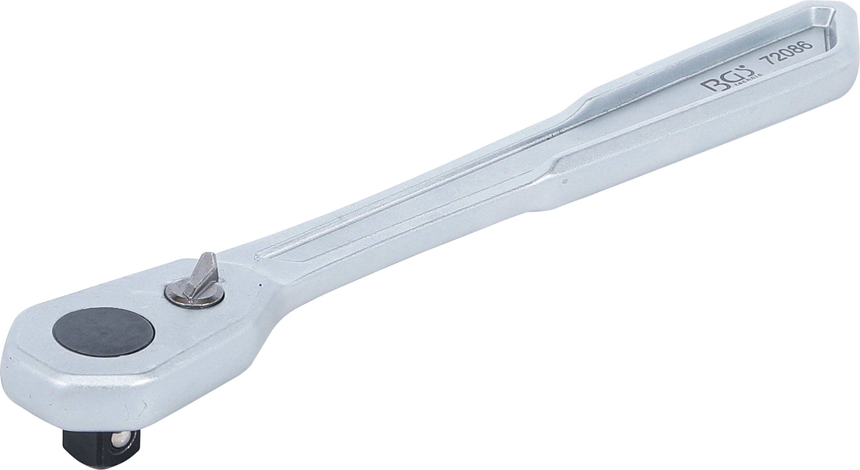 Omställbart spärrhandtag | extra platt | Fintandat | 10 mm (3/8")