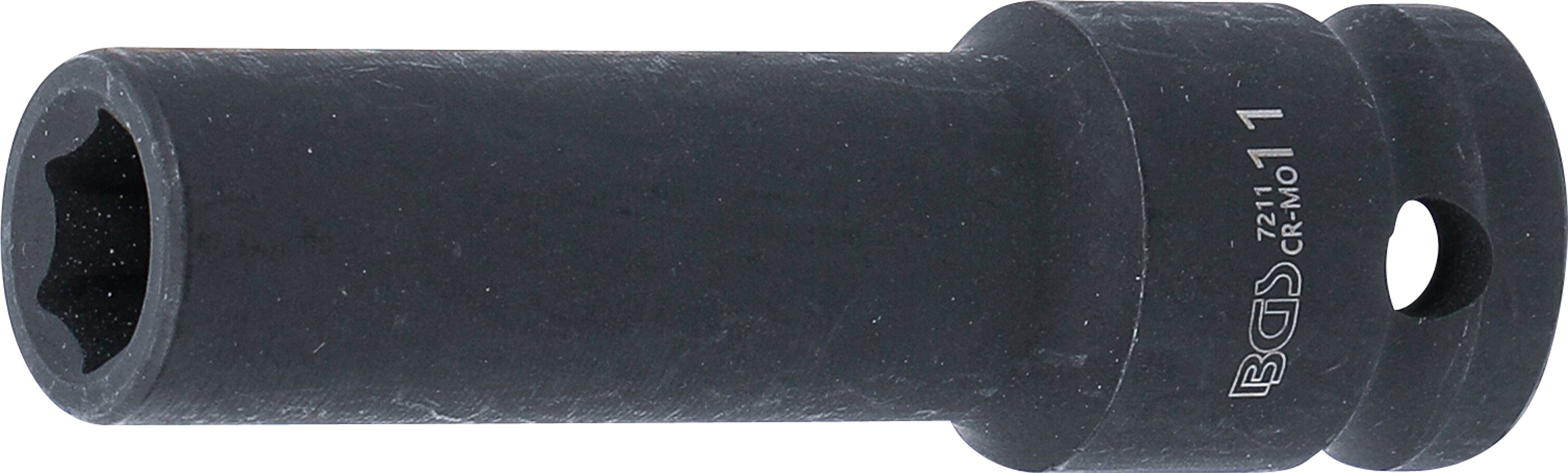Krafthylsa Sexkant, djup | 12,5 mm (1/2") | 11 mm