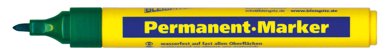 BLEISPITZ Permanet-Marker Rund spets Grön 10st