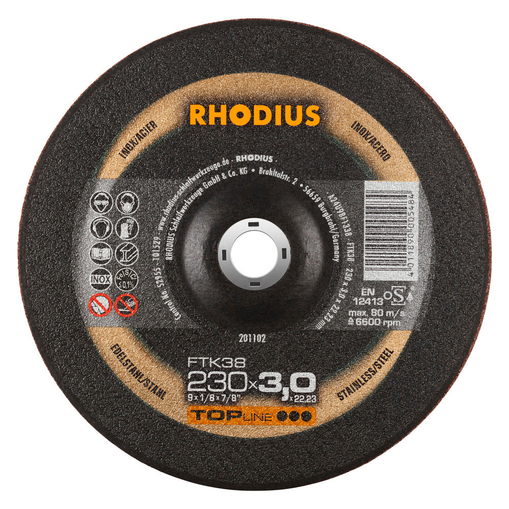 RHODIUS FTK38 Kapskiva 230x3.0x22,23 (25 förp)