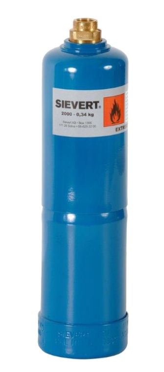 SIEVERT Gasolflaska fylld med 0.34 kg propan