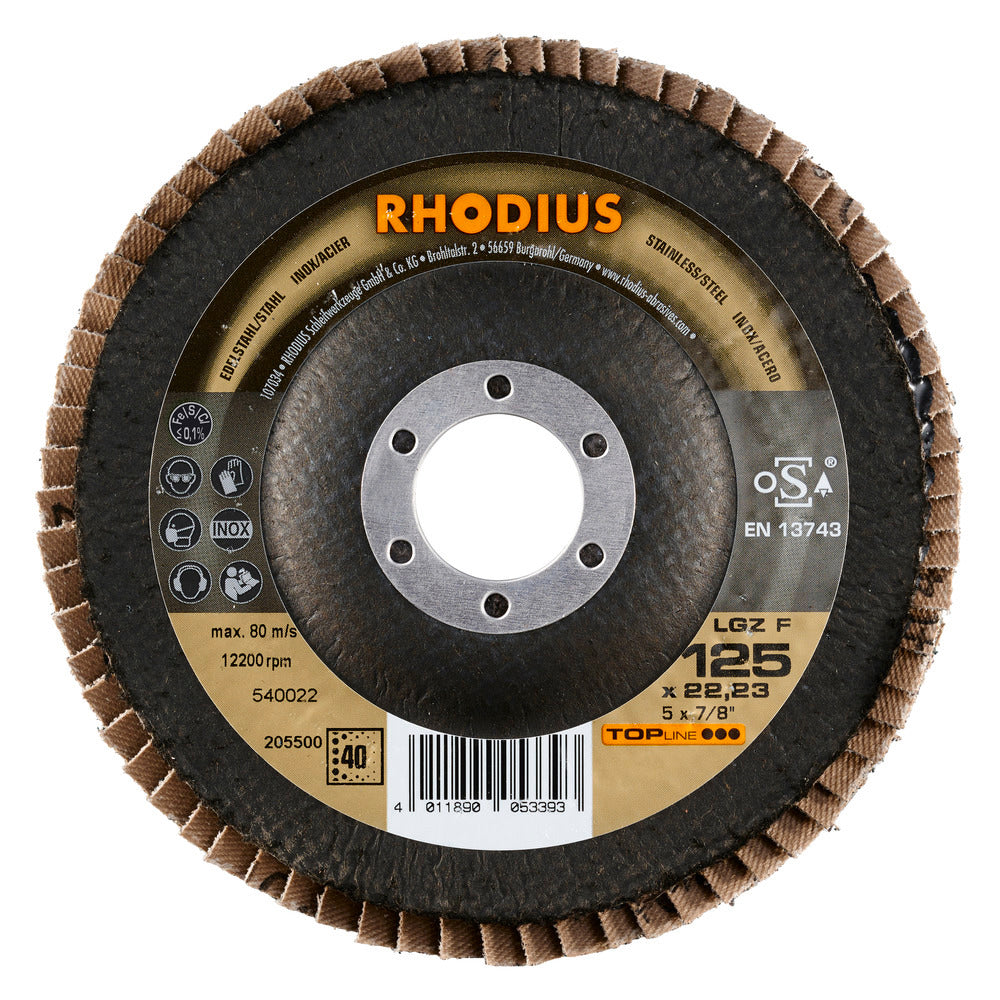 RHODIUS LGZF 125x22,23 K60 (10 förp)