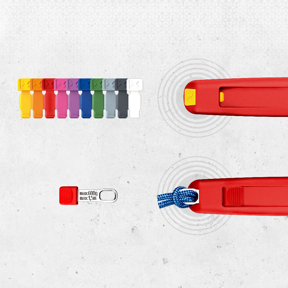 KNIPEX ColorCode Clips Color mix 1 (10 pieces) 21 mm