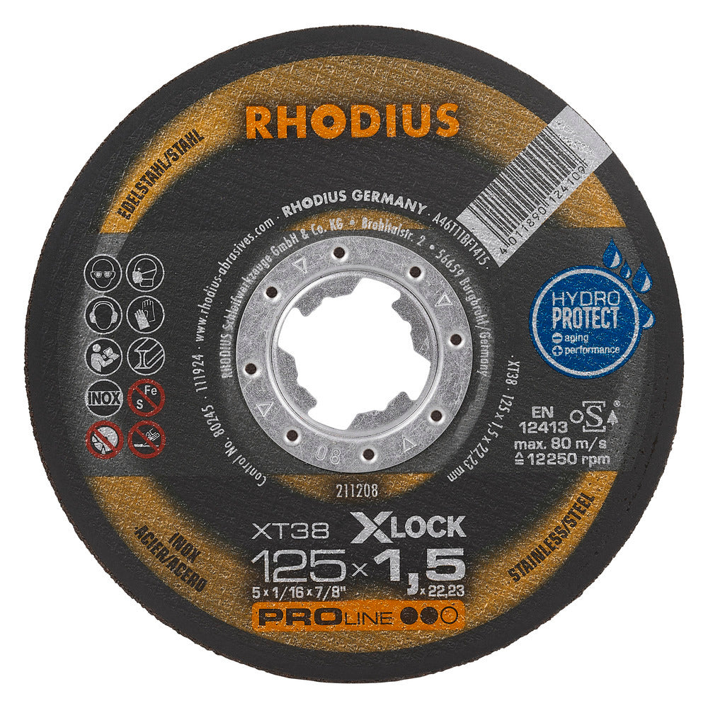 Rhodius XT38 XLock 125x1,5 (25 förp)