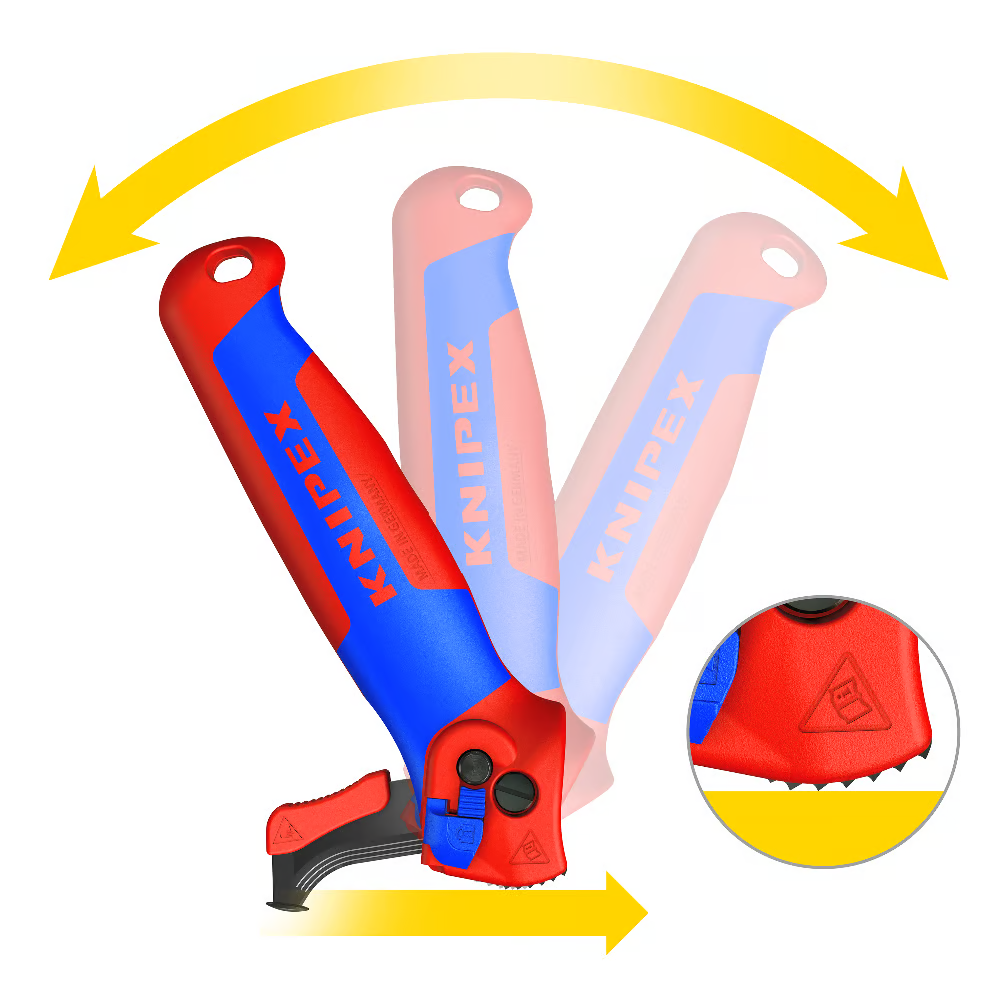 KNIPEX Stripping Knife with guide shoe