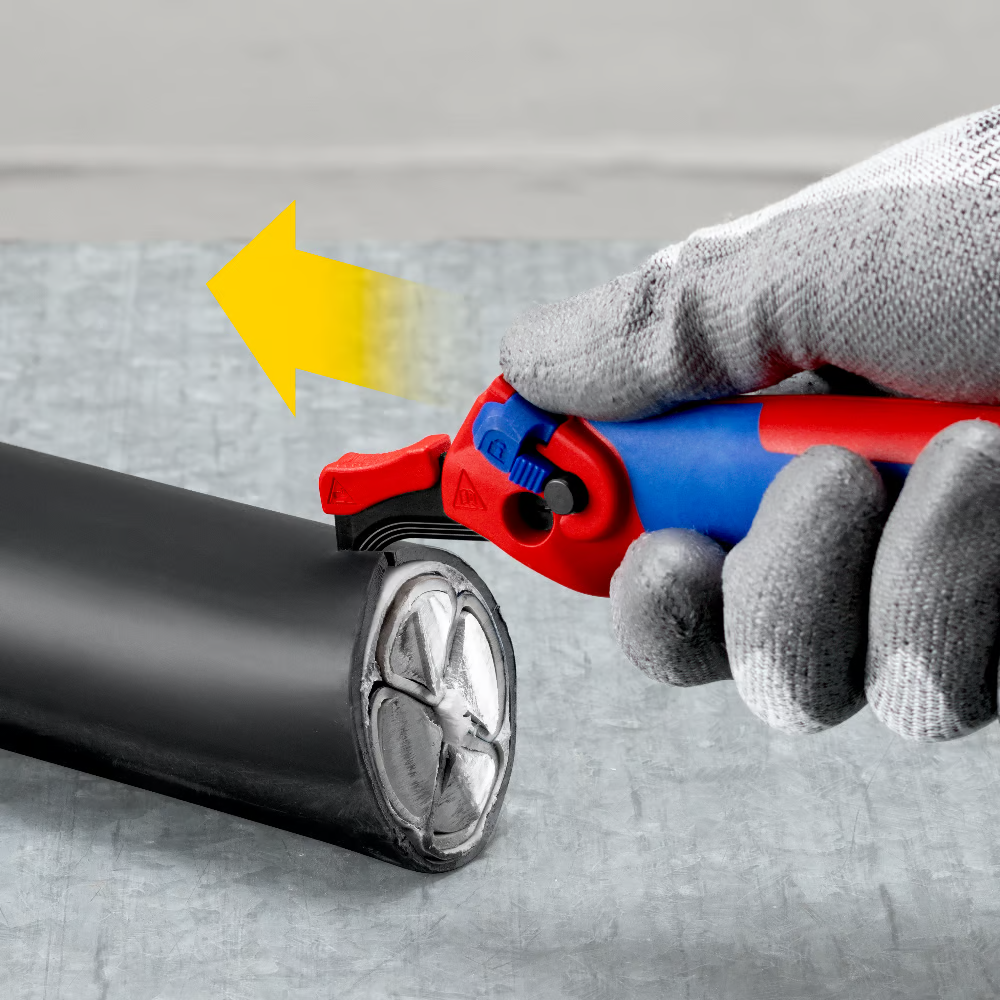 KNIPEX Stripping Knife with guide shoe
