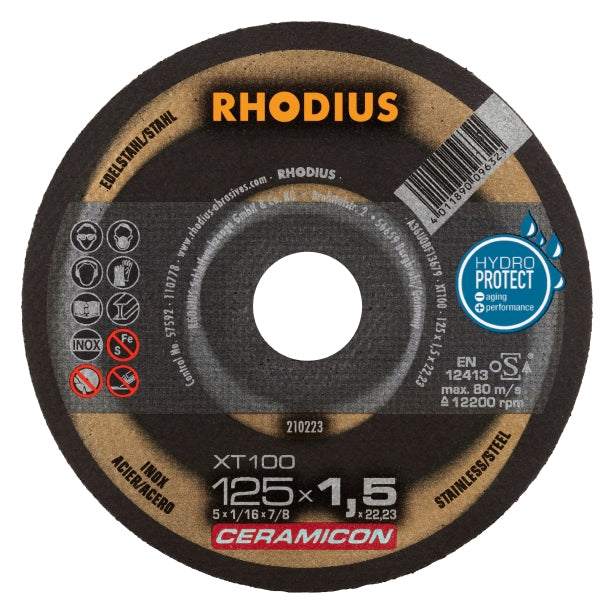RHODIUS XT 100 CERAMICON 125x1,5x22,23 (25 förp)
