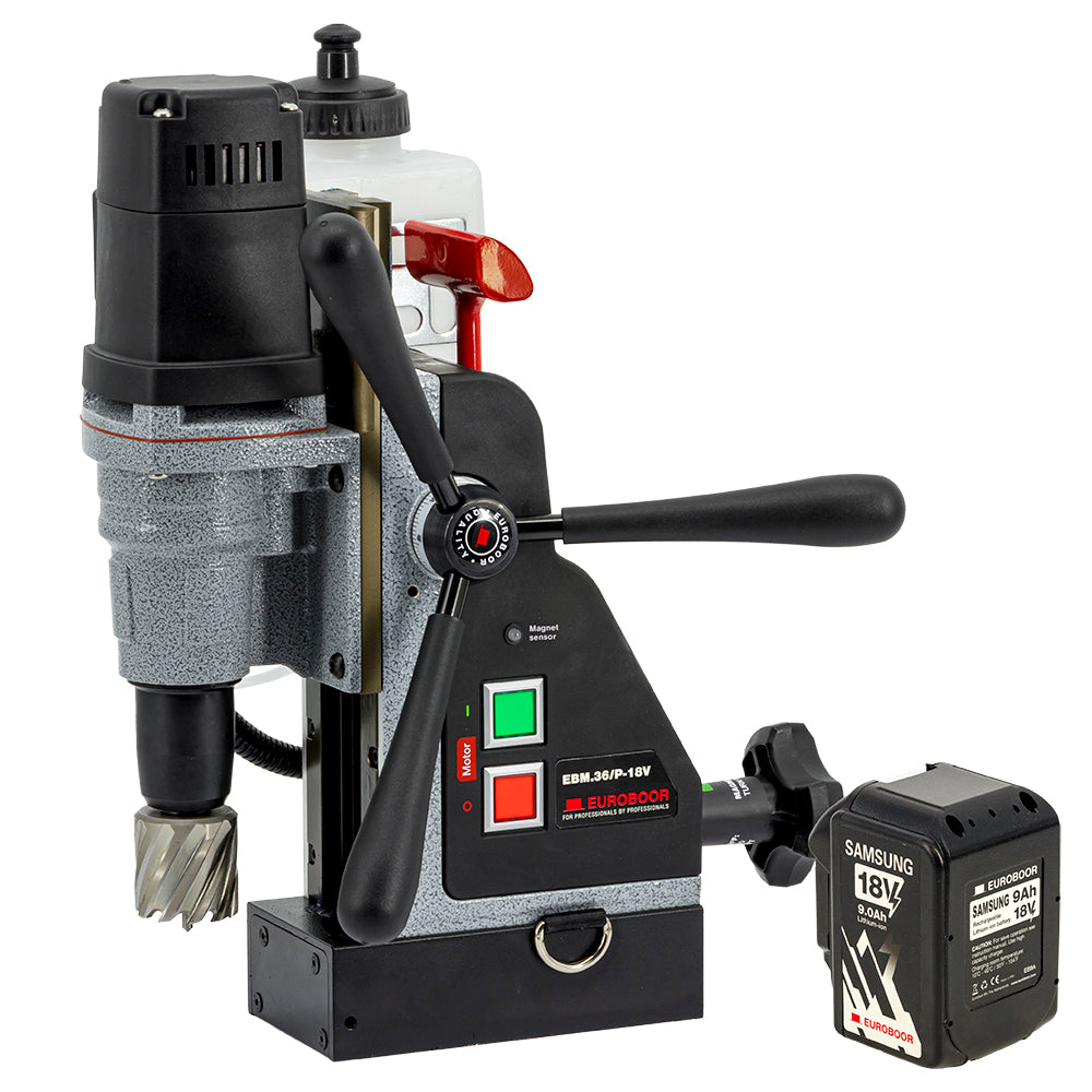 Euroboor Magnetborrmaskin 18V-9Ah(2 batterier 1 laddare)